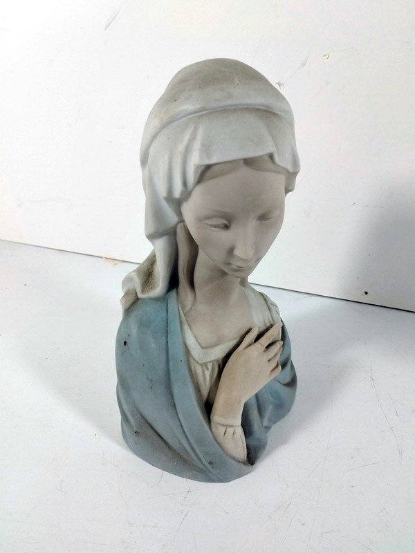 busto ceramica mujer religioso 22x14x10 1u